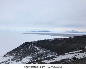 Ross Ice Shelf. MCM Station Antarctica