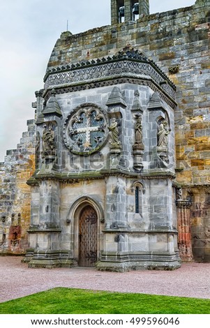 Rosslyn Chapel (Collegiate Chapel of St Matthew), found by by William Sinclair. 