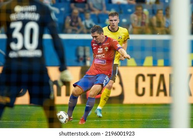 Rostov-on-Don, Russia - AUGUST 28, 2022: Kirill Nababkin Of PFC CSKA In Action During The Russian Premier League Match Between FC Rostov And PFC CSKA Moscow