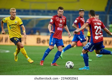 Rostov-on-Don, Russia - AUGUST 28, 2022: Kirill Nababkin Of PFC CSKA In Action During The Russian Premier League Match Between FC Rostov And PFC CSKA Moscow