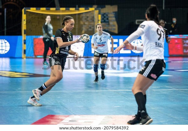 Rostov-on-Don, Russia, November 20, 2021: Women\'s\
handball match of the EHF Champions League. \