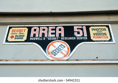 Roswell, New Mexico City Sign