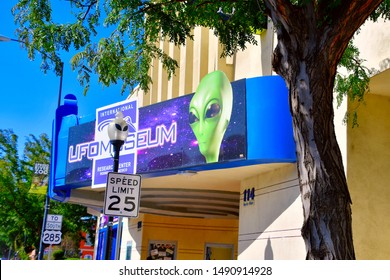 Roswell, New Mexico / USA - Circa August 2019
International UFO Museum And Research Center Focused Largely On The 1947 Roswell Crash And Later Supposed UFO Incidents.