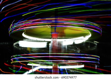 Rotating colored lights