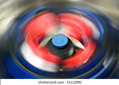 rotating rotor of centrifuge