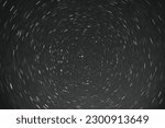 The rotation of the starry sky