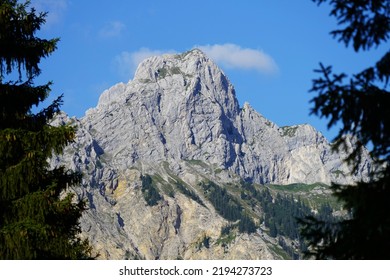 The Rote Flüh Is A Peak In The Tannheim Mountains