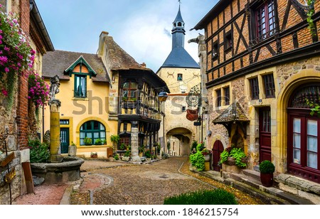 Rothenburg ob der Tauber. Fairytale town in Bavaria, Germany