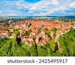 Rothenburg ob der Tauber old town. Rothenburg ob der Tauber is a city in the the Franconia region of Bavaria, Germany.