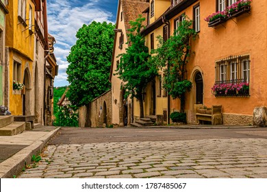 Rothenburg ob der Tauber, old medieval town in Germany near Nuremberg