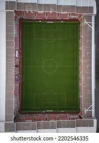 ROTHERHAM, UK - 2022: Aerial View Of Rotherham AESSEAL Football Stadium UK