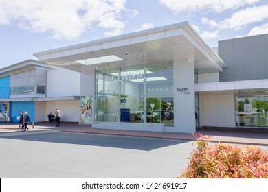 Rotorua, New Zealand - October 15, 2018: Entrance To Rotorua's Central Shopping Mall Located At 1170 Amohau Street.