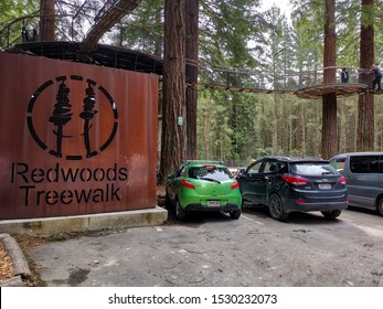 Rotorua, New Zealand, October 3, 2019, Redwoods Treewalk 