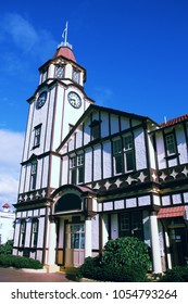 Rotorua Town Hall. Old Architecture In New Zealand.