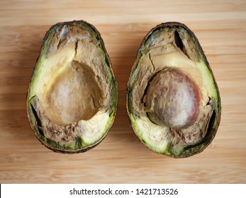 Rotten Avocado Cut In Half