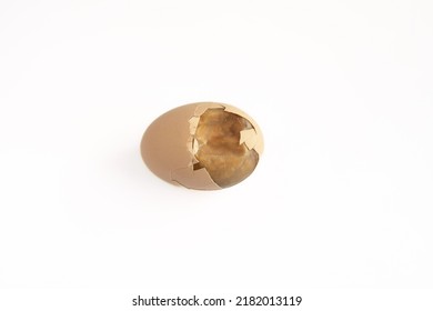 Rotten Egg On A White Background