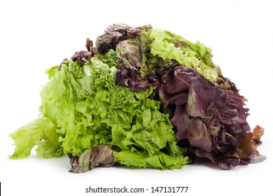 Rotten Lettuce On White Background