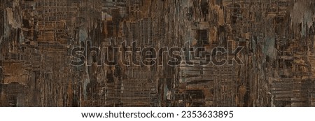 Rotten Old Coloured Wood Texture Background, Pattern of mold and crack on the wooden, Multi colour wooden grunge abstract boards background, Dark wood surface with old natural pattern
