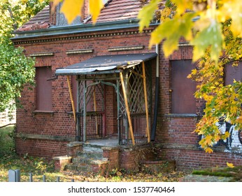 Rotten Vintage Building With Grafiti