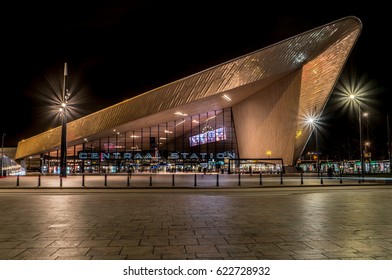 
Rotterdam Central Station In The Evening