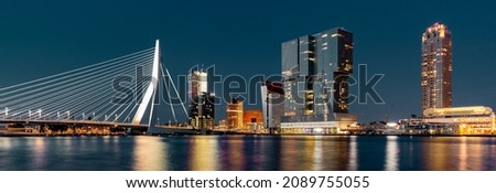 Rotterdam, Cityscape, Architecture, City at night