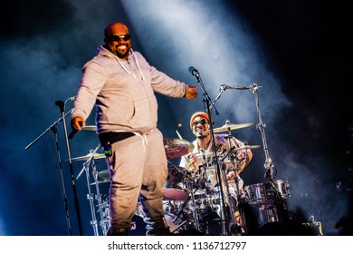 Rotterdam, The Netherlands - 13-15 July 2018. North Sea Jazz Festival Performance Of Anderson .Paak Duet With Ceelo Green