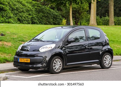 ROTTERDAM, NETHERLANDS - AUGUST 9, 2014: Motor Car Citroen C1 At The City Street.