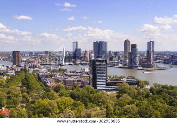 Rotterdam Netherlands City Skyline On Beautiful Stock Photo Edit Now