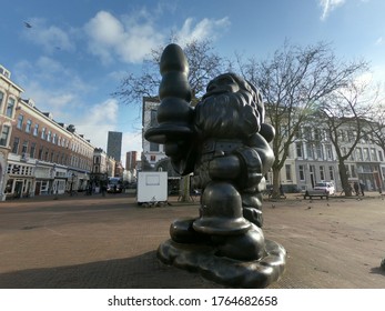 Rotterdam, Netherlands - February 10th 2020: Statue Called 