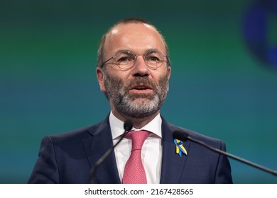 ROTTERDAM, NETHERLANDS - May 31, 2022: Manfred Weber Elected EPP President. The European Peoples Party Congress Has Elected Manfred Weber As EPP President. He Succeeds Donald Tusk.