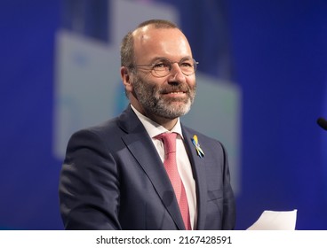 ROTTERDAM, NETHERLANDS - May 31, 2022: Manfred Weber Elected EPP President. The European Peoples Party Congress Has Elected Manfred Weber As EPP President. He Succeeds Donald Tusk.