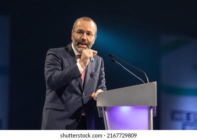 ROTTERDAM, NETHERLANDS - May 31, 2022: Manfred Weber Elected EPP President. The European Peoples Party Congress Has Elected Manfred Weber As EPP President. He Succeeds Donald Tusk.