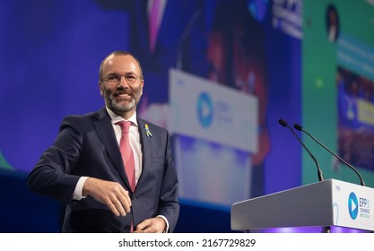 ROTTERDAM, NETHERLANDS - May 31, 2022: Manfred Weber Elected EPP President. The European Peoples Party Congress Has Elected Manfred Weber As EPP President. He Succeeds Donald Tusk.