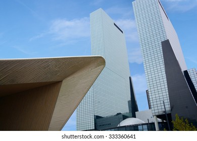 ROTTERDAM, NETHERLANDS - OCTOBER 24, 2015: De Rotterdam By Rem Koolhaas