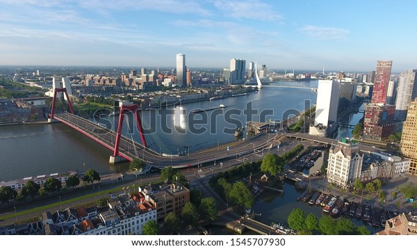 Rotterdam Zuid Holland Netherlands 04042018 Skyline Stock Photo (Edit ...