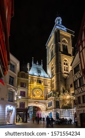 Rouen, France, 06/07/2019: The Great City Clock 