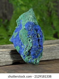 Rough Azurite Malachite Crystal With Room For Text Copy