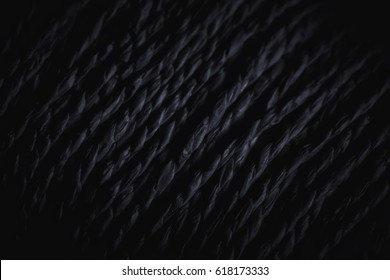 Rough Black Rope, Macro View