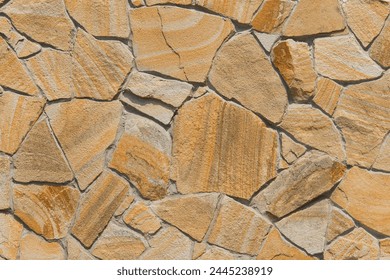 Rough brown stone texture abstract mosaic pattern floor wall rock background solid seamless backdrop.