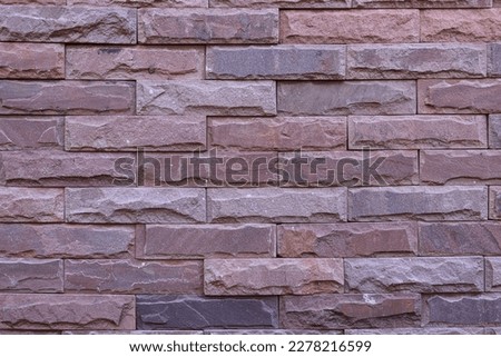 Rough and disproportionate red wall pattern