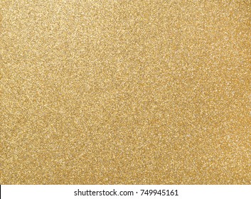 Rough Golden Metal Plate Surface, Detail Of Grain Pattern, Gold Glitter Texture As Background, Overlay Template For Art Work