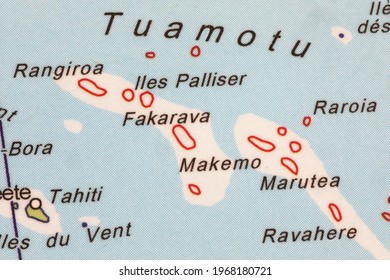 Rough Map Of Tuamotu Islands