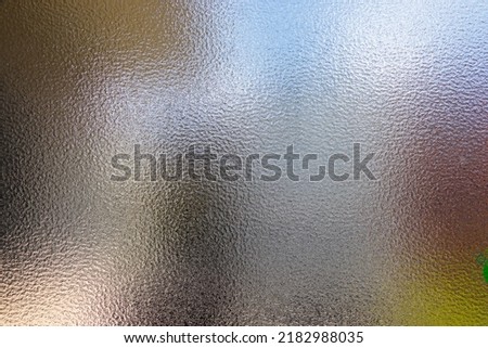 Rough surface of frosted glass