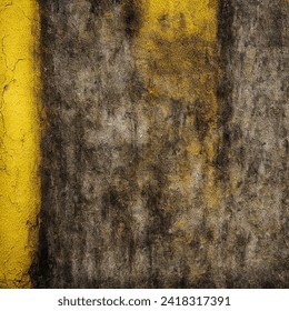 Rough wall surface material painted yellow