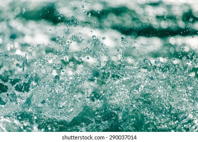 Rough Water In The Lake As A Backdrop