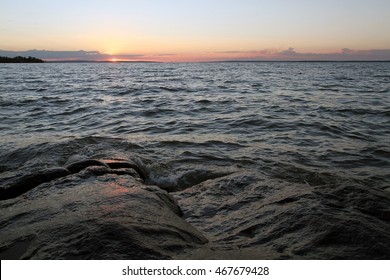 Rough Water Washes The Rocks