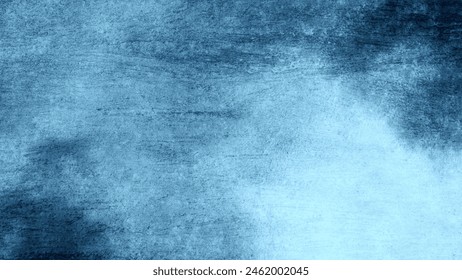 Rough and wavy grunge texture background with blue gradient. For the backdrop, banner, shining summer, old sky scene.