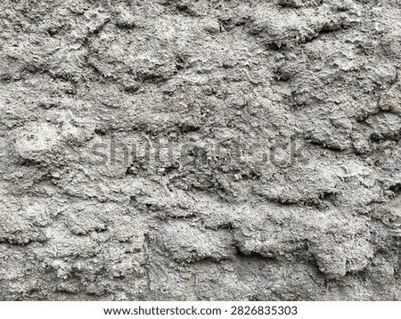 Roughcast concrete wall texture background with heavy cement render plaster finish. Grey rustic stucco surface.