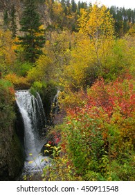 Roughlock Falls - Black Hills Of South Dakota -- A Waterfall Image Taken In The Black Hills Of South Dakota During October's Splash Of Fall Colors