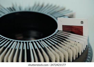 the roulette of slide film in number eight - Powered by Shutterstock